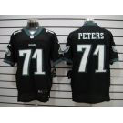 nike nfl jerseys philadelphia eagles #71 peters black[Elite]