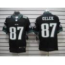 nike nfl jerseys philadelphia eagles #87 brent celek black[Elite]