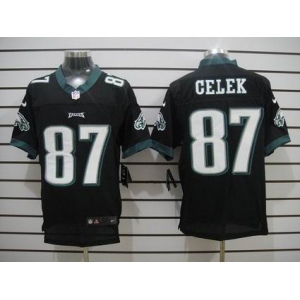 nike nfl jerseys philadelphia eagles #87 brent celek black[Elite]