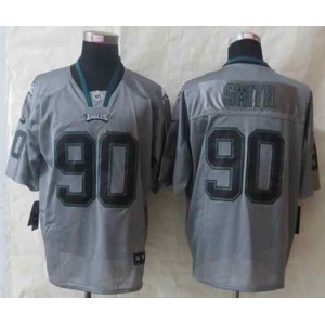 nike nfl jerseys philadelphia eagles #90 smith grey[Elite lights out]