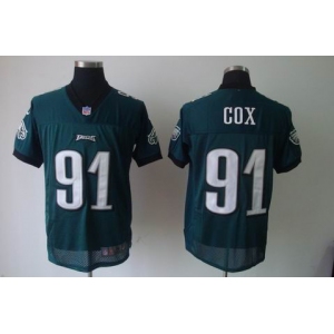 nike nfl jerseys philadelphia eagles #91 cox green[elite]