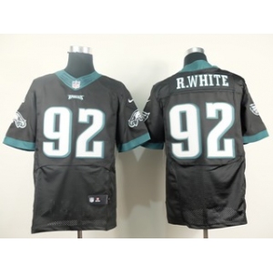 nike nfl jerseys philadelphia eagles #92 r.white black[Elite]