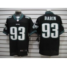 nike nfl jerseys philadelphia eagles #93 jason babin black[Elite]