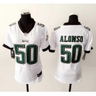 nike women nfl jerseys philadelphia eagles #50 alonso white[nike]