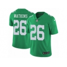 Men Nike Philadelphia Eagles #26 Jaylen Watkins Limited Green Rush Vapor Untouchable NFL Jersey