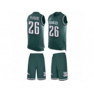 Men Nike Philadelphia Eagles #26 Jaylen Watkins Limited Midnight Green Tank Top Suit NFL Jersey