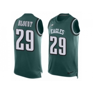 Men Nike Philadelphia Eagles #29 LeGarrette Blount Limited Midnight Green Player Name & Number Tank Top NFL Jersey