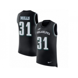 Men Nike Philadelphia Eagles #31 Jalen Mills Black Rush Player Name & Number Tank Top NFL Jersey