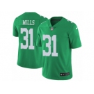 Men Nike Philadelphia Eagles #31 Jalen Mills Limited Green Rush Vapor Untouchable NFL Jersey