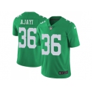 Men Nike Philadelphia Eagles #36 Jay Ajayi Green Stitched NFL Limited Rush Jersey