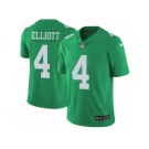 Men Nike Philadelphia Eagles #4 Jake Elliott Limited Green Rush Vapor Untouchable NFL Jersey