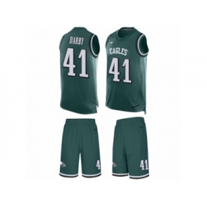 Men Nike Philadelphia Eagles #41 Ronald Darby Limited Midnight Green Tank Top Suit NFL Jersey