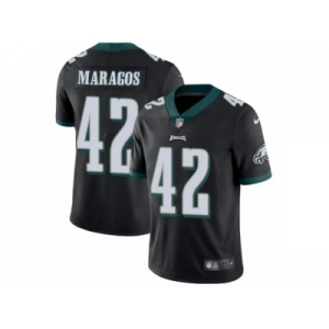 Men Nike Philadelphia Eagles #42 Chris Maragos Black Alternate Vapor Untouchable Limited Player NFL Jersey