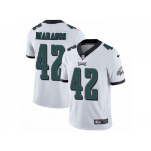 Men Nike Philadelphia Eagles #42 Chris Maragos White Vapor Untouchable Limited Player NFL Jersey