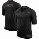 Men Philadelphia Eagles #11 Carson Wentz Nike 2020 Salute To Service Limited Jersey Black