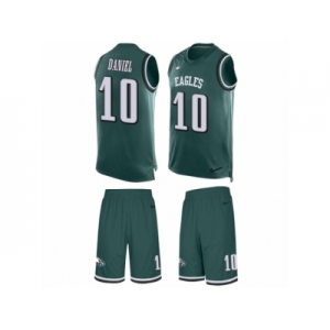 Men's Nike Philadelphia Eagles #10 Chase Daniel Limited Midnight Green Tank Top Suit NFL Jersey