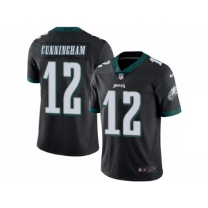 Men's Nike Philadelphia Eagles #12 Randall Cunningham Limited Black Rush NFL Jersey