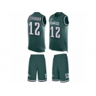 Men's Nike Philadelphia Eagles #12 Randall Cunningham Limited Midnight Green Tank Top Suit NFL Jersey