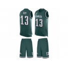 Men's Nike Philadelphia Eagles #13 Josh Huff Limited Midnight Green Tank Top Suit NFL Jersey