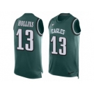 Men's Nike Philadelphia Eagles #13 Mack Hollins Limited Midnight Green Player Name & Number Tank Top NFL Jersey