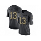 Men's Nike Philadelphia Eagles #13 Nelson Agholor Limited Black 2016 Salute to Service NFL Jersey