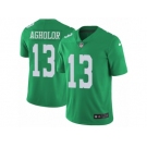 Men's Nike Philadelphia Eagles #13 Nelson Agholor Limited Green Rush NFL Jersey