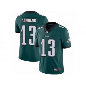 Men's Nike Philadelphia Eagles #13 Nelson Agholor Vapor Untouchable Limited Midnight Green Team Color NFL Jersey