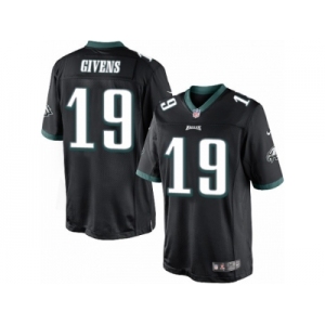 Men's Nike Philadelphia Eagles #19 Chris Givens Limited Black Alternate NFL Jersey