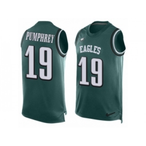 Men's Nike Philadelphia Eagles #19 Donnel Pumphrey Limited Midnight Green Player Name & Number Tank Top NFL Jersey