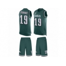 Men's Nike Philadelphia Eagles #19 Donnel Pumphrey Limited Midnight Green Tank Top Suit NFL Jersey