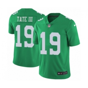 Men's Nike Philadelphia Eagles #19 Golden Tate III Limited Green Rush Vapor Untouchable NFL Jersey