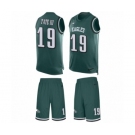 Men's Nike Philadelphia Eagles #19 Golden Tate III Limited Midnight Green Tank Top Suit NFL Jersey