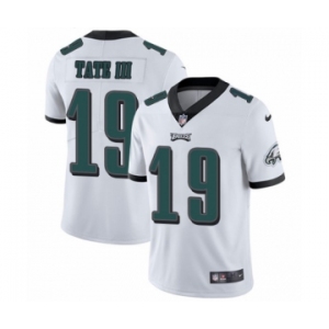 Men's Nike Philadelphia Eagles #19 Golden Tate III White Vapor Untouchable Limited Player NFL Jersey