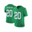 Men's Nike Philadelphia Eagles #20 Brian Dawkins Limited Green Rush NFL Jersey