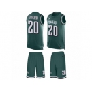 Men's Nike Philadelphia Eagles #20 Brian Dawkins Limited Midnight Green Tank Top Suit NFL Jersey