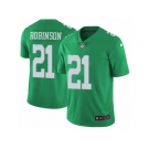 Men's Nike Philadelphia Eagles #21 Patrick Robinson Limited Green Rush NFL Jersey