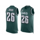 Men's Nike Philadelphia Eagles #26 Sidney Jones Limited Midnight Green Player Name & Number Tank Top NFL Jersey