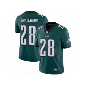 Men's Nike Philadelphia Eagles #28 Wendell Smallwood Vapor Untouchable Limited Midnight Green Team Color NFL Jersey