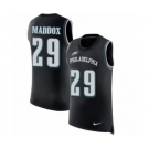 Men's Nike Philadelphia Eagles #29 Avonte Maddox Black Rush Player Name & Number Tank Top NFL Jersey