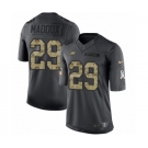 Men's Nike Philadelphia Eagles #29 Avonte Maddox Limited Black 2016 Salute to Service NFL Jersey