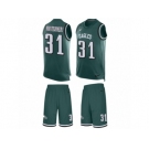 Men's Nike Philadelphia Eagles #31 Wilbert Montgomery Limited Midnight Green Tank Top Suit NFL Jersey