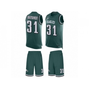 Men's Nike Philadelphia Eagles #31 Wilbert Montgomery Limited Midnight Green Tank Top Suit NFL Jersey