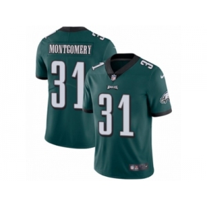 Men's Nike Philadelphia Eagles #31 Wilbert Montgomery Vapor Untouchable Limited Midnight Green Team Color NFL Jersey