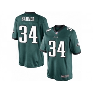 Men's Nike Philadelphia Eagles #34 Kenjon Barner Limited Midnight Green Team Color NFL Jersey