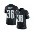 Men's Nike Philadelphia Eagles #36 Dwayne Gratz Limited Green Rush NFL Jersey