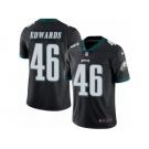 Men's Nike Philadelphia Eagles #46 Herman Edwards Limited Black Rush NFL Jersey