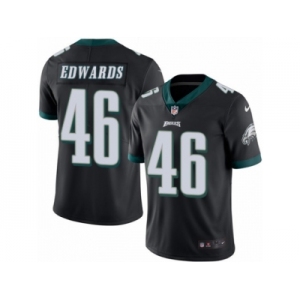 Men's Nike Philadelphia Eagles #46 Herman Edwards Limited Black Rush NFL Jersey