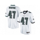 Men's Nike Philadelphia Eagles #47 Trey Burton Limited White NFL Jersey