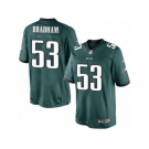 Men's Nike Philadelphia Eagles #53 Nigel Bradham Limited Midnight Green Team Color NFL Jersey