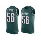 Men's Nike Philadelphia Eagles #56 Chris Long Limited Midnight Green Player Name & Number Tank Top NFL Jersey